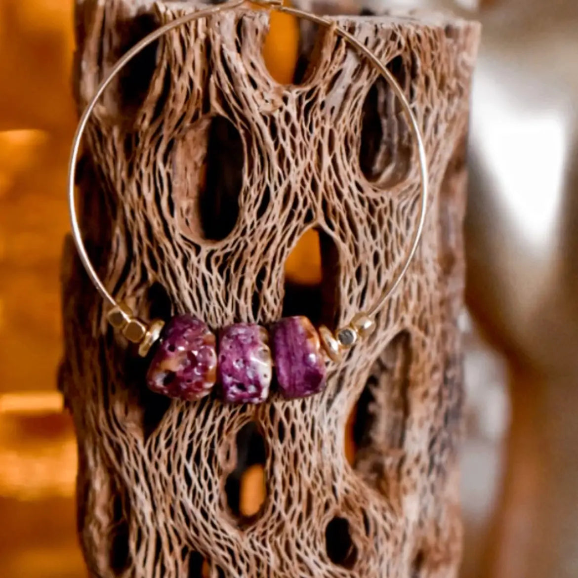 purple rain earrings