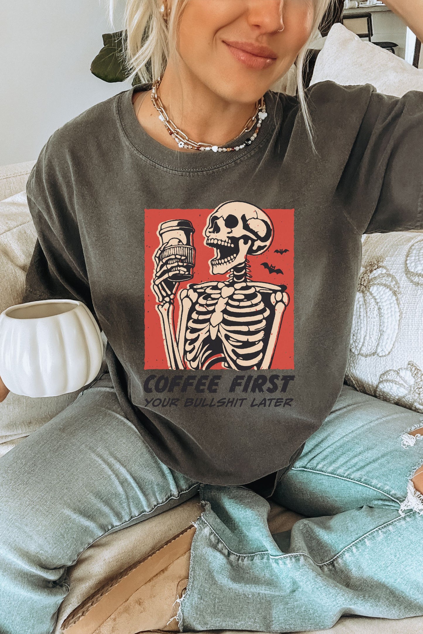 coffee first tee