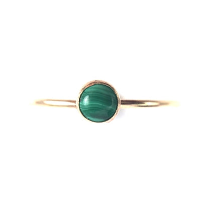 malachite ring