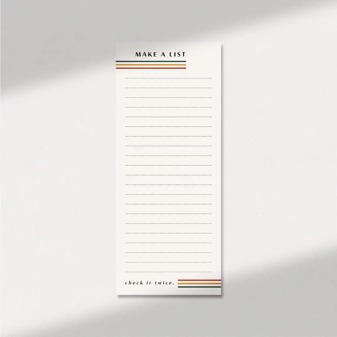 retro list notepad