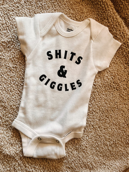 shits + giggles onesie