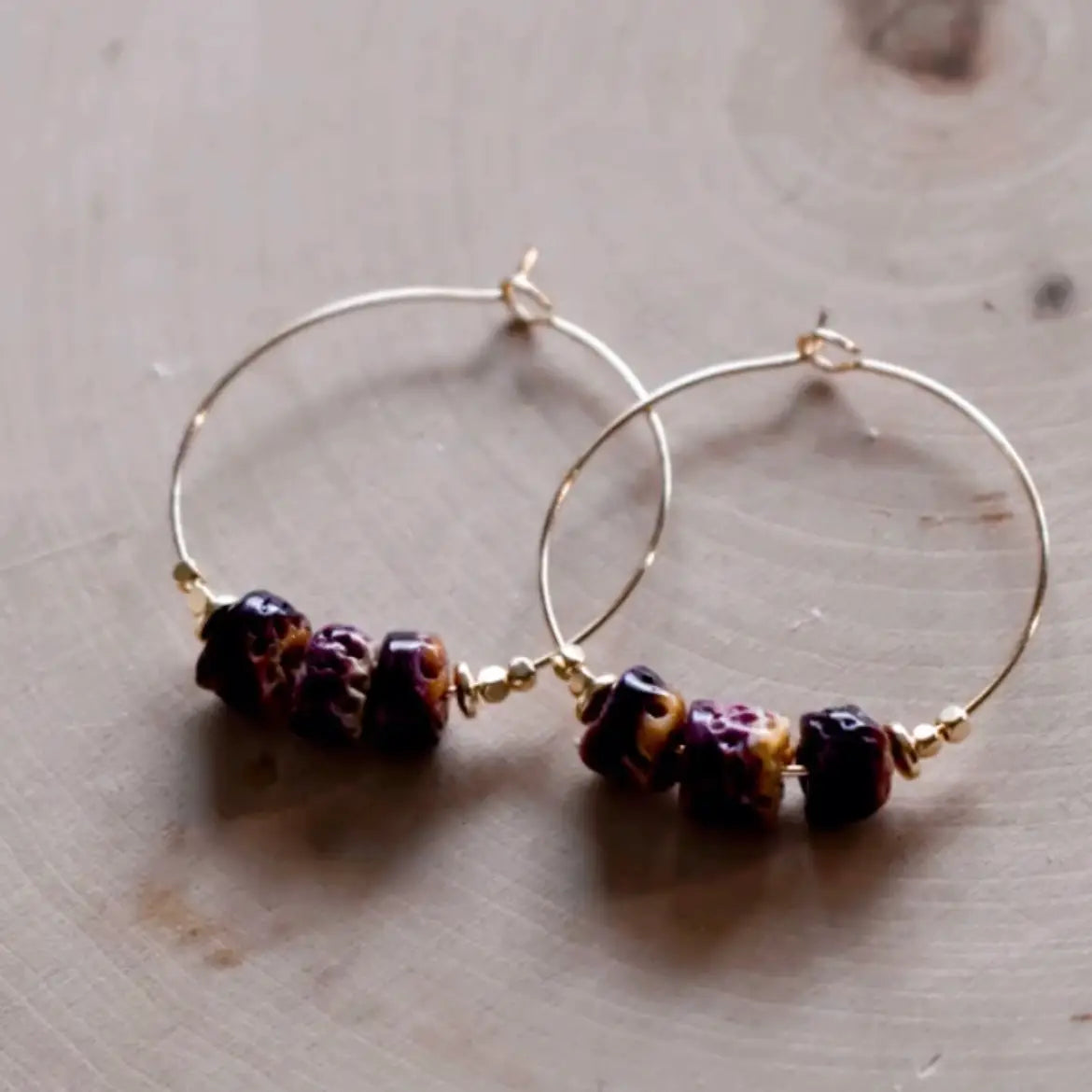 purple rain earrings