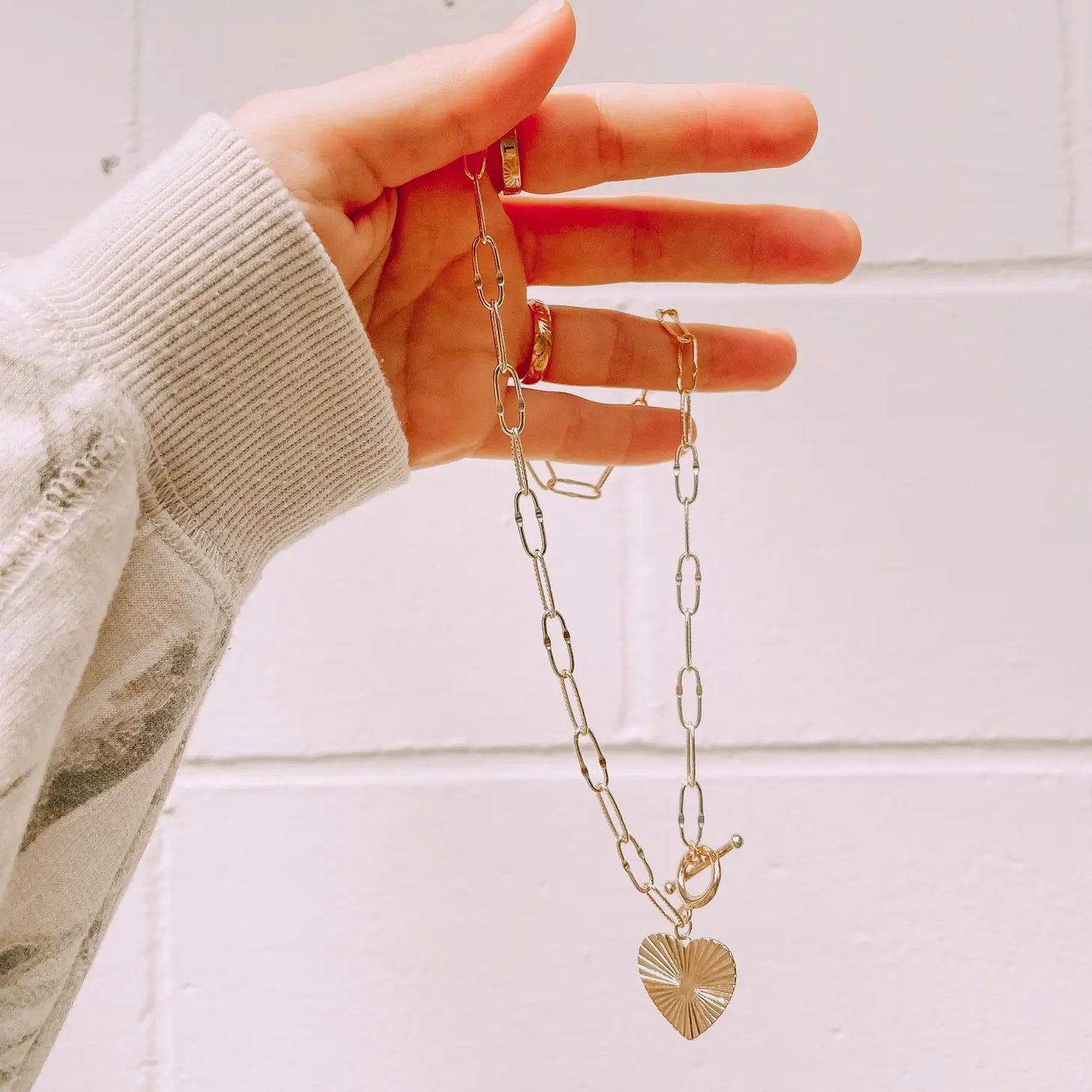 big hearted necklace